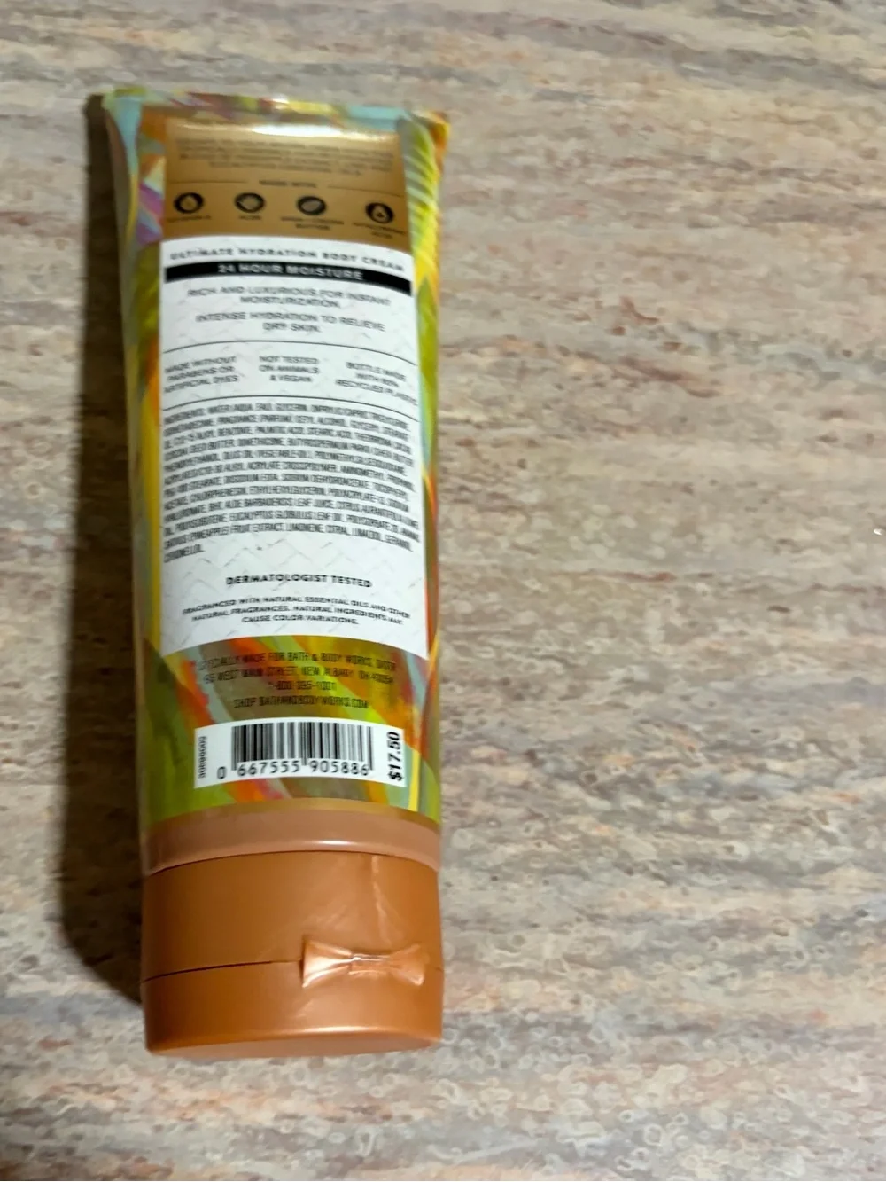 Bath & Body Works Aromatherapy Tropical Yellow Orange Green Tube